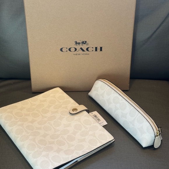 Coach Cream Signature Accessory Set - Picture 2 of 3